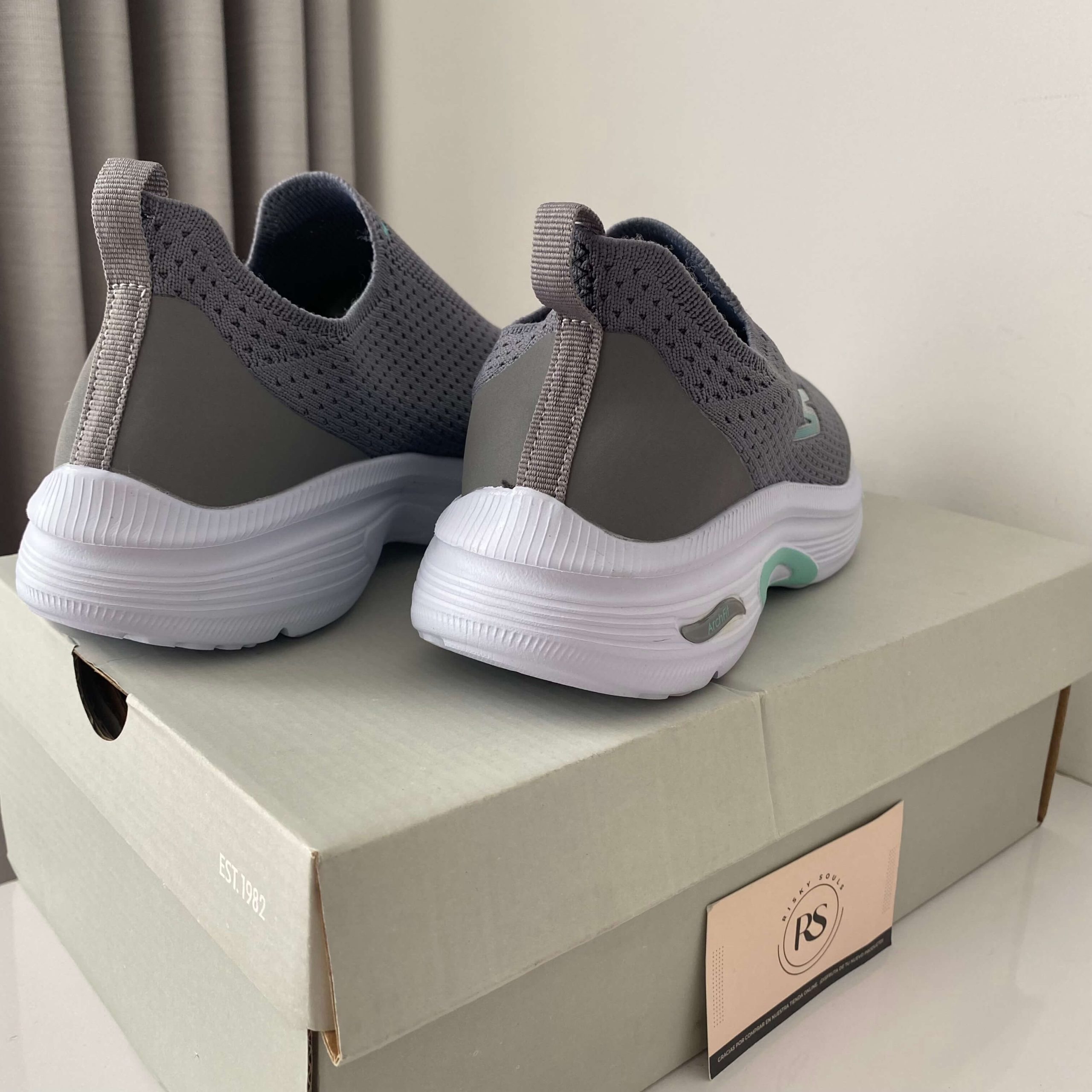 Skechers Comfort Gris-Verde (3)